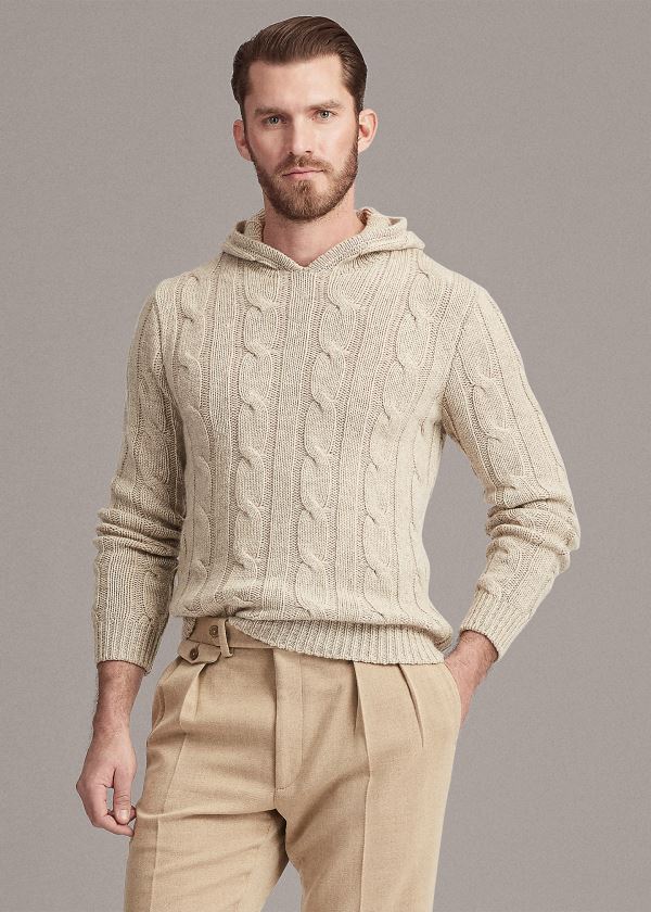 Moletom Ralph Lauren Cable-Knit Cashmere Homem 23695-PNHM